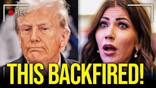 Kristi Noem Accidentally Destroys Trump While Defending Him