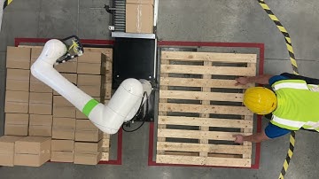 Collaborative Robot (Cobot) Palletising from Solent Automation | SOLCOPAL