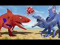 Spider-Man T-Rex Attack, Spider-Man T-Rex vs Batman I-Rex vs Spinosaurus Dinosaurs Battle 🌍 JWE