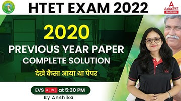 HTET 2022 | EVS For HTET Level 1 | Previous Year Questions Paper | By Anshika Pandey