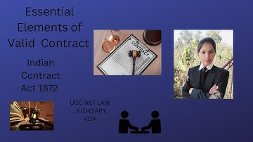 What is Contract ? Essentials elements of Valid Contract . UGC NET LAW ,JUDICIARY