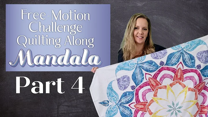 Quilting the Mandala Quilt Part 4 - Free-motion Ch...