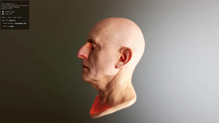 WebGL Skin Rendering experiment