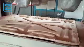 Factory Compressed Pallet Moulding Machine Wood Sawdust Pallet Hot Pressing Machine Testing Video
