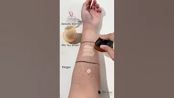 Makeup Brush Vs Sponge Vs Finger Test On Skin DUcare 