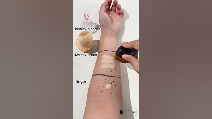 Makeup Brush vs Sponge vs Finger Test on Skin | DUcare