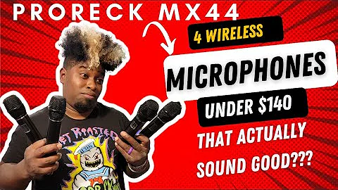 Can this 4 wireless mic system under $140 sound good?? Proreck mx44
