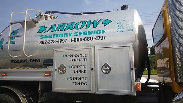 Arrow sanitary service truck