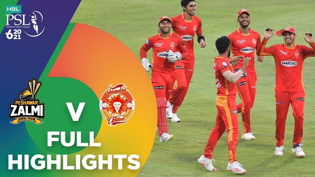 Full Highlights | Islamabad United vs Peshawar Zalmi | Match 26 | HBL ...