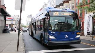MTA NYCT: 2018 NFI XN60 #1076 on the B35-LTD to Brownsville departing 39 St/5 Av