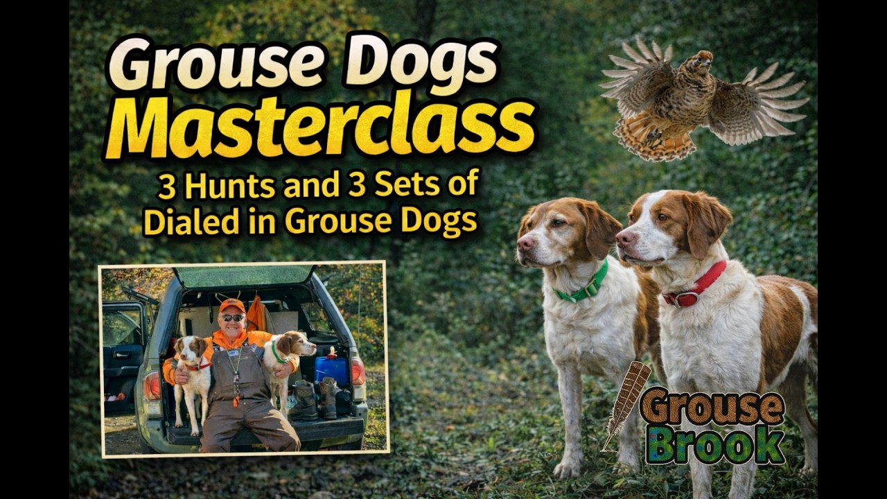 Grouse Dogs Masterclass - 3 Hunts and 3 sets of Dialed in Grouse Dogs