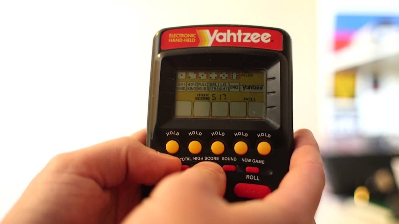 electronic handheld yahtzee