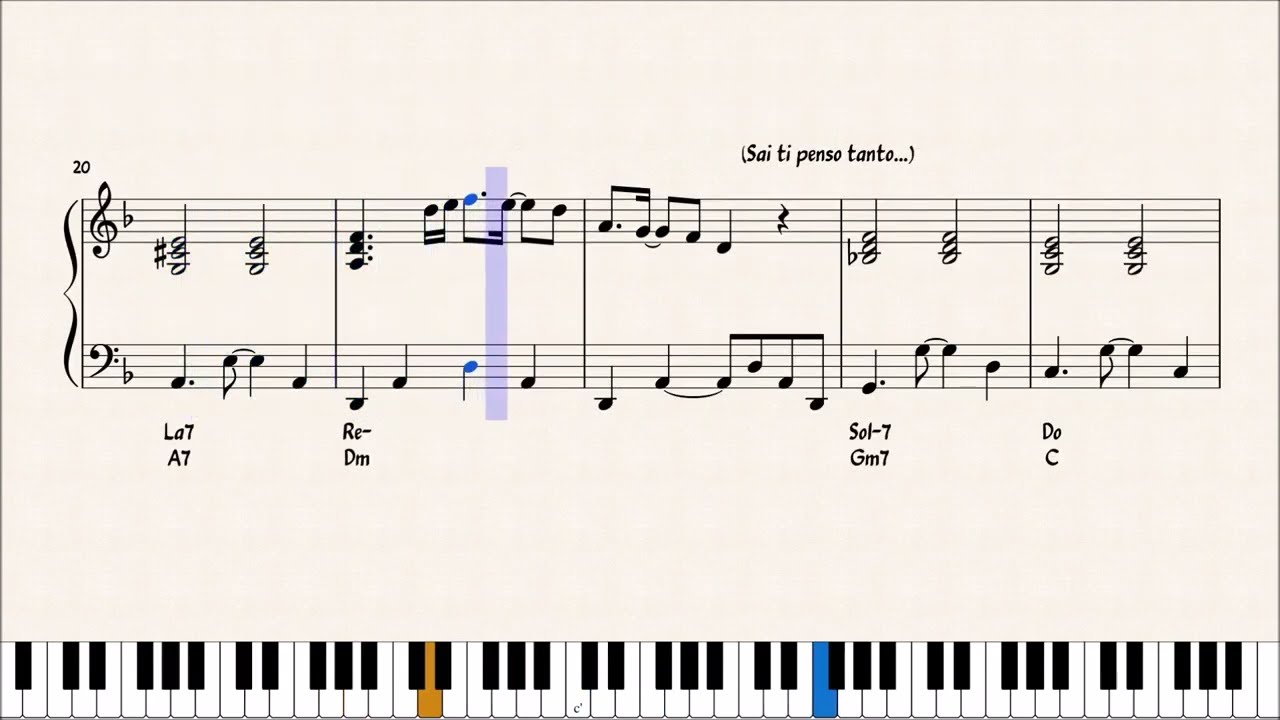 BRIVIDO CALDO - MATIA BAZAR - ACCOMPAGNAMENTO PIANISTICO