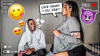 FLASHING MY BOYFRIEND WHILE HES ON THE GAME! **EPIC REACTION**