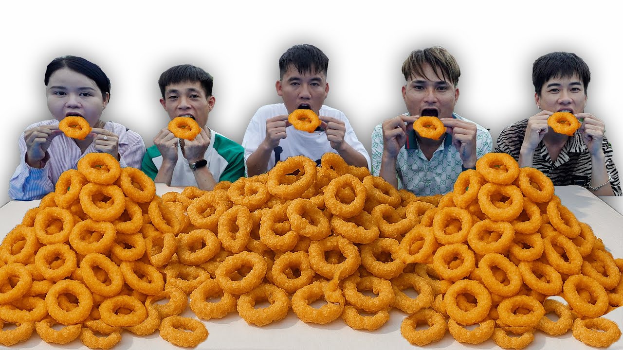 Hưng Troll | Thử Thách Người Cuối Cùng Ngừng Ăn Mực Ống Chiên Giòn Nhận 500$