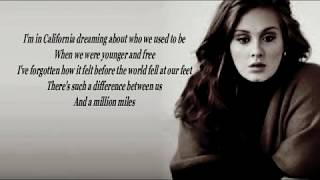 Video thumbnail of "Adele Hello lyrics"