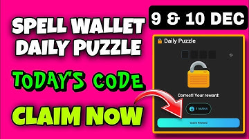 Spell Wallet Daily Puzzle Today 9 December | Spell Wallet Today Puzzle | Spell Wallet Secret Code