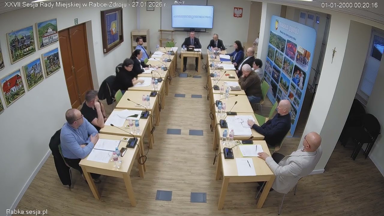 XXVII Sesja Rady Miejskiej w Rabce Zdroju   27.01.2026