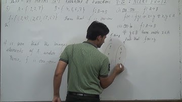 Let A = {1, 2, 3}, B = {4, 5, 6, 7} and let f = {(1, 4), (2, 5), (3, 6)} be a function from A to B.