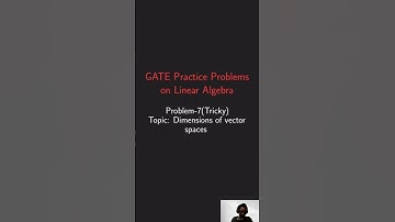 GATE DA - Linear Algebra Practice Problem 7  #gate #gateda
