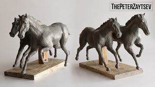 How to make a horse _ clay sculpture tutorial