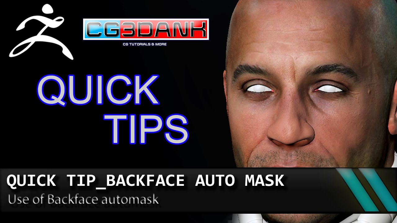what is back face masking zbrush