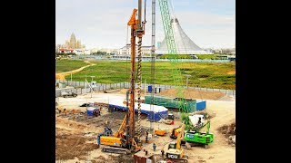 Сваи CFA глубиной 30 метров, диаметром 800 мм в г. Астана, Казахстан