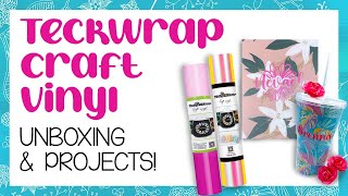 Teckwrap Craft Vinyl Unboxing and Vinyl Tutorials!