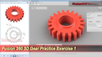 Fusion 360 3D Sketch Gear Tutorial | Beginner Practice 1