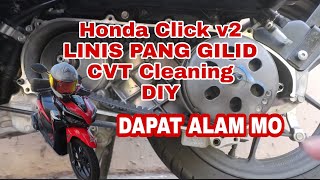 HONDA CLICK LINIS PANG GILID | CVT CLEANING 2021