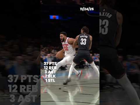 Karl-Anthony Towns came up BIG against Brooklyn 😤 #knicks #highlights #nba #basketball