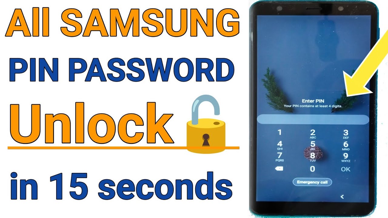How To Unlock Samsung Phone Password Samsung Mobile Ka Pin