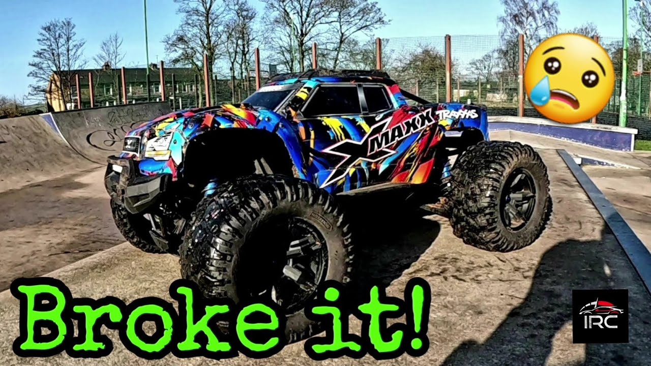 XMAXX 8s Skatepark & RAMP JUMPS!π₯π I FINALLY BROKE IT! π’ππ’ - YouTube