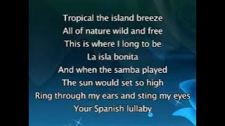 Madonna - La Isla Bonita, Lyrics In Video