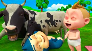 Baa Baa Black Cow Song | Old MacDonalds Had A Farm Song | Kindergarten Nursery Rhymes & Kids Songs