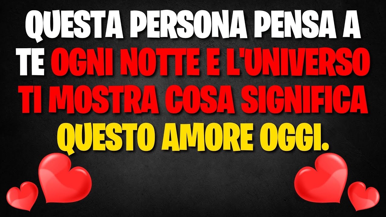 Questa persona pensa a te ogni notte e l'universo ti mostra cosa significa questo amore oggi.
