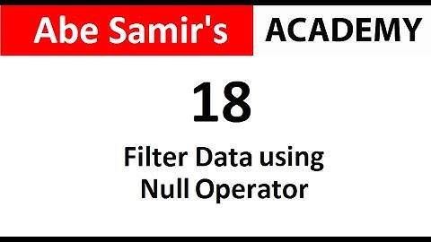 Filter Data using NULL Operator in Oracle Database
