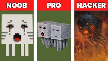 NOOB VS PRO VS HACKER Minecraft Pixel art 💥 Ghast