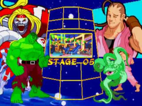 Marvel Super Heroes vs Street Fighter-Playthrough with ...