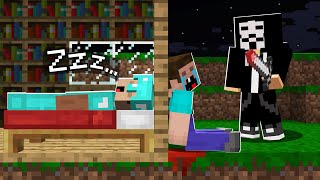 WHAT HAPPENED to NOOB WHILE PRO WAS SLEEPING? Police in Minecraft Noob vs Pro vs Hacker