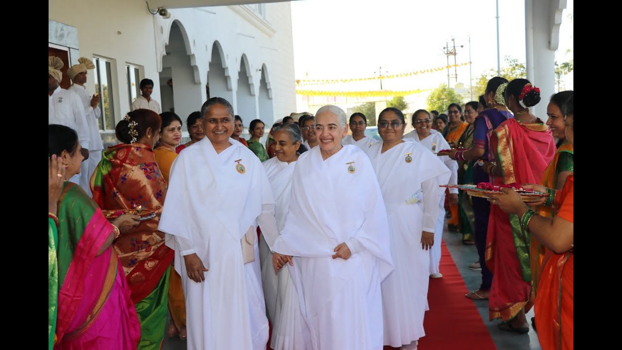 Grand welcome of Jayanti Didiji in Vishwa Shanti Sarovar jamtha Nagpur