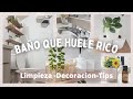 Baño que huele rico| Limpieza de baño, decoración y tips |motivación para limpiar