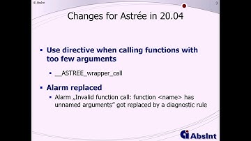 AbsInt Webinar for Release 20.04: Astrée and RuleChecker