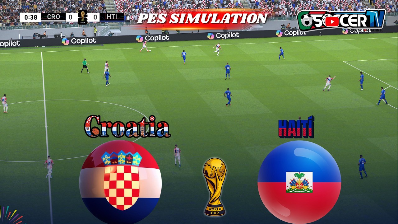 Haiti vs Croatia | WC 2026 Mode What-If ft. Modrić | PES (PC) Gameplay Simulation