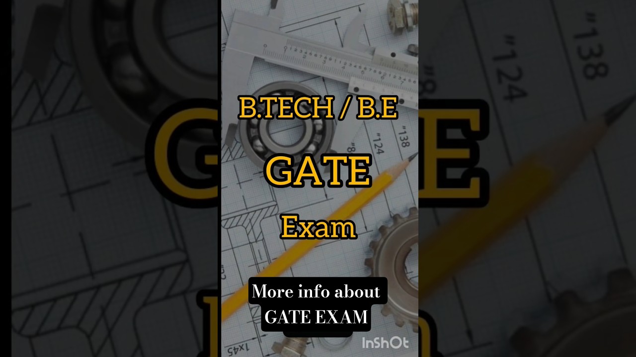 GATE Exam Full Details in 1 Short! 🎯 Must Watch for Engineers"
