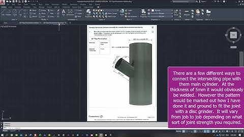 ARA : Parallel Line 60° Pipe to pipe junction on Autocad