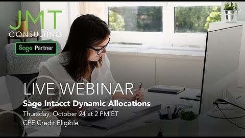 Sage Intacct Dynamic Allocations
