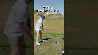 Drive off the Deck first time ever #golf #golfswing #dod