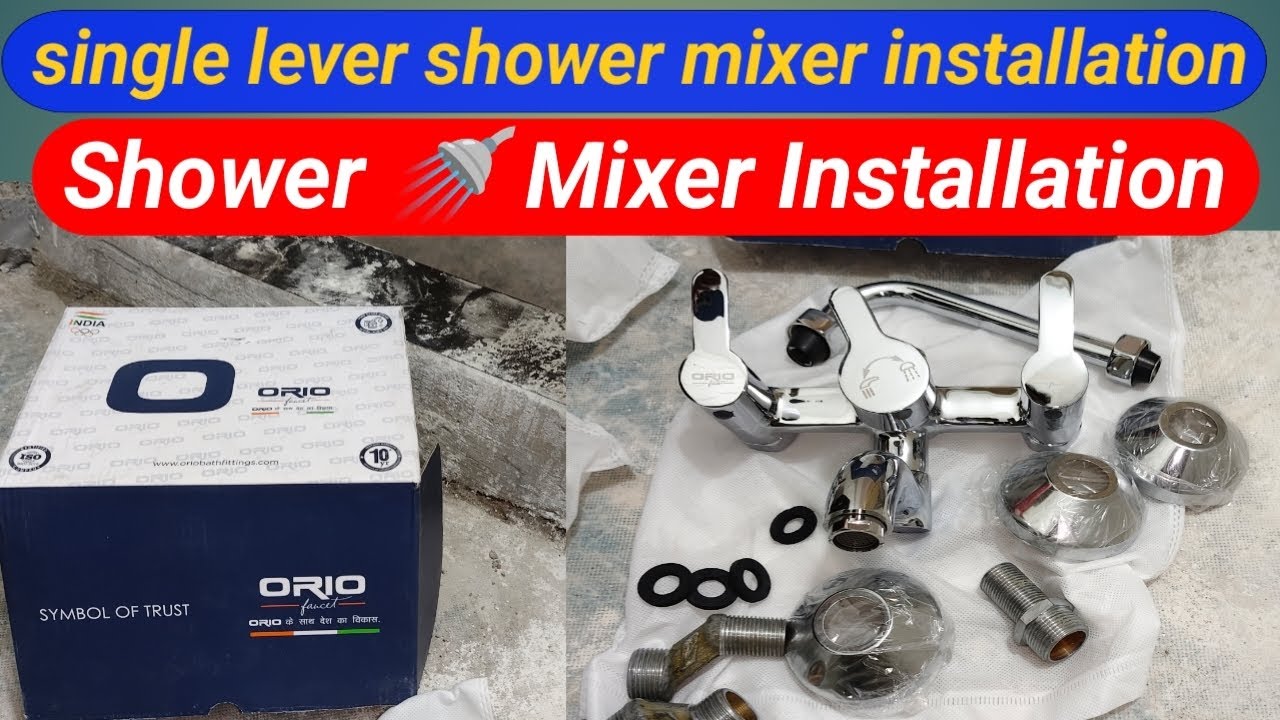 shower mixer installation 