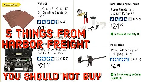 5 Things You Should NOT Buy at Harbor Freight